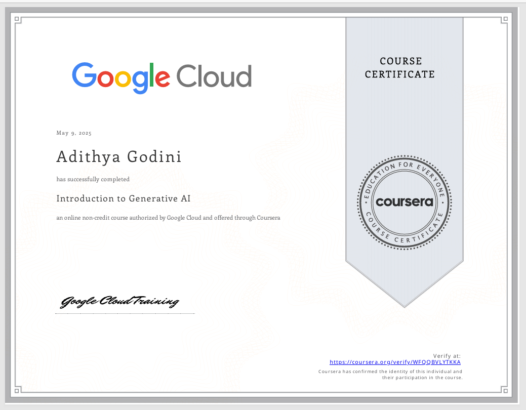 Google Cloud Certificate